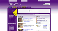 Desktop Screenshot of fasady21.pl